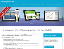 Tablet Screenshot of monpermispro.com